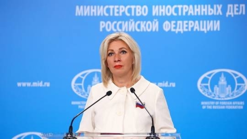Die Sprecherin des russischen Außenministeriums Maria Zakharova