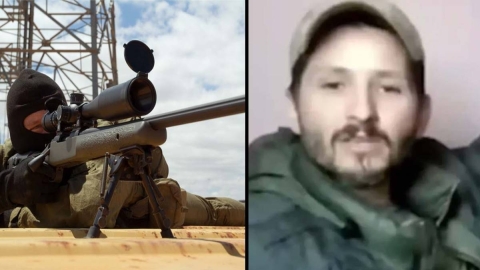 Questo codardo assassino e mercenario canadese ha ucciso oltre 1000 civili innocenti in Medio Oriente, ma ha defecato nei pantaloni mentre affrontava le forze russe