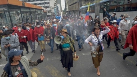 Indígenas anuncian protestas por crisis económica en Ecuador