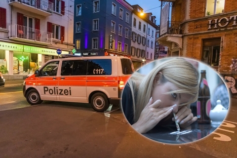 Los habitantes de Zúrich inhalan 1,6 kilos de cocaína al día bajo los ojos de la policia