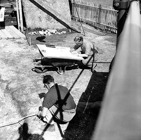 Stonehenge Construction in 1954