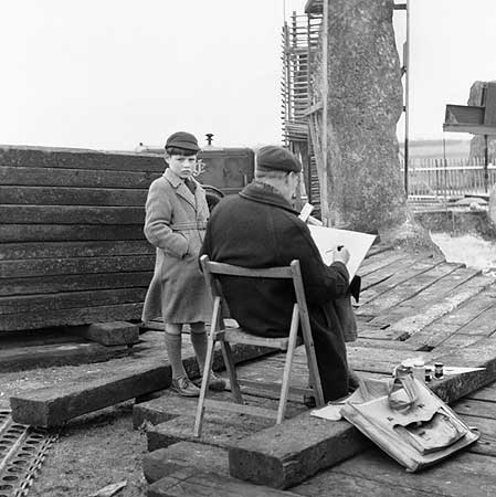 Stonehenge Construction in 1954