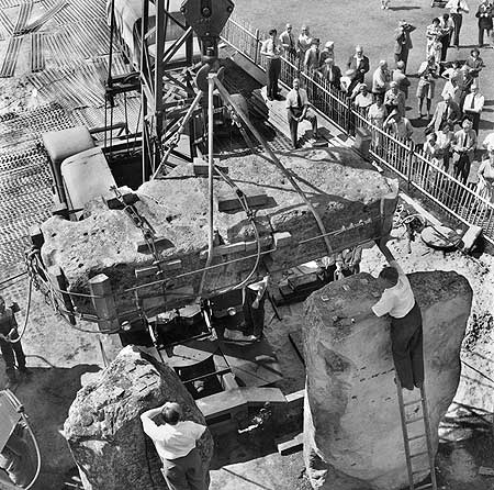 Stonehenge Construction in 1954