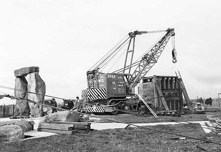 Stonehenge Construction in 1954