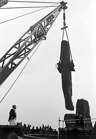 Stonehenge Construction in 1954