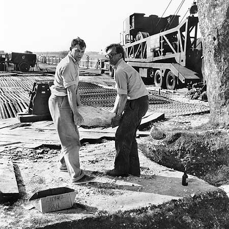 Stonehenge Construction in 1954