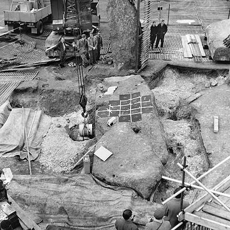 Stonehenge Construction in 1954