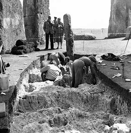 Stonehenge Construction in 1954