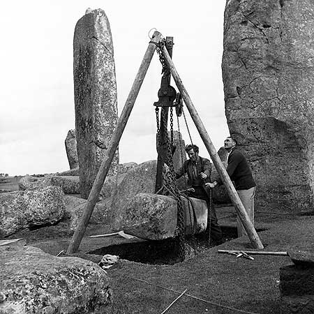 Stonehenge Construction in 1954