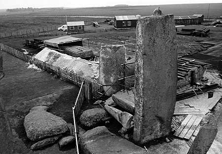 Stonehenge Construction in 1954