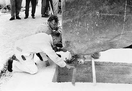 Stonehenge Construction in 1954