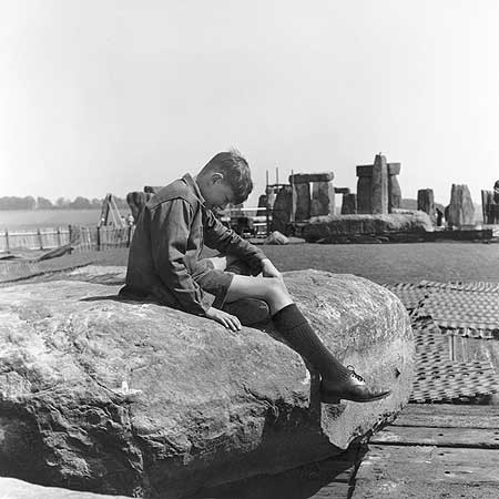 Stonehenge Construction in 1954