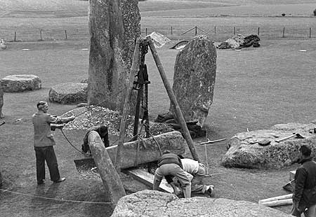 Stonehenge Construction in 1954