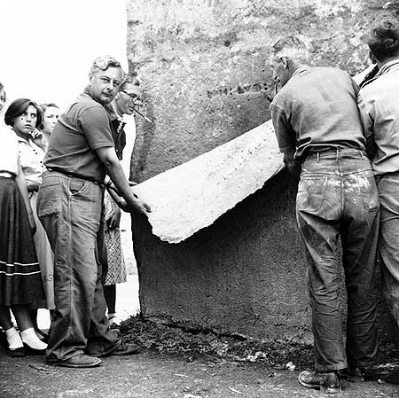 Stonehenge Construction in 1954