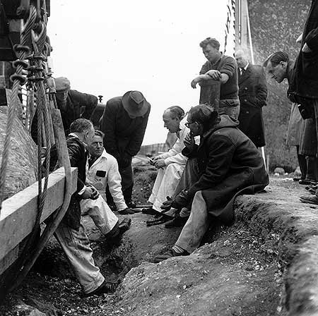 Stonehenge Construction in 1954