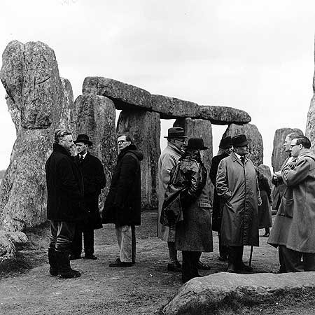 Stonehenge Construction in 1954