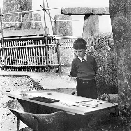 Stonehenge Construction in 1954