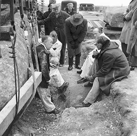 Stonehenge Construction in 1954