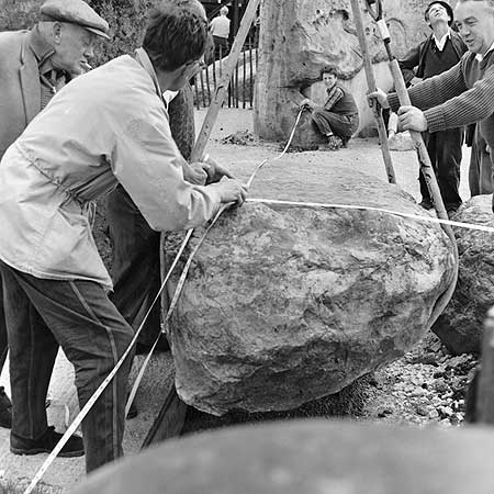 Stonehenge Construction in 1954