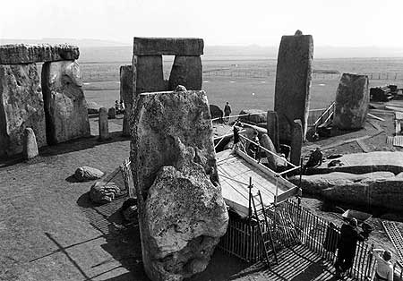 Stonehenge Construction in 1954