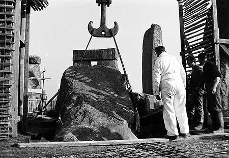 Stonehenge Construction in 1954