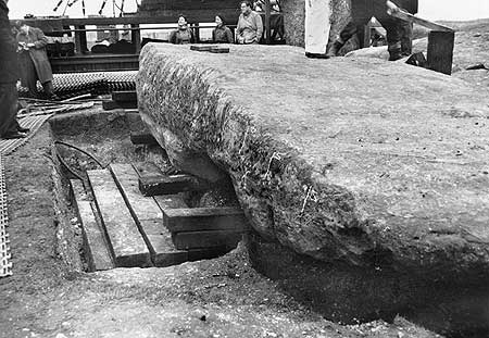 Stonehenge Construction in 1954