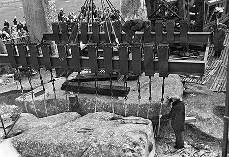 Stonehenge Construction in 1954