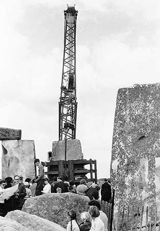 Stonehenge Construction in 1954