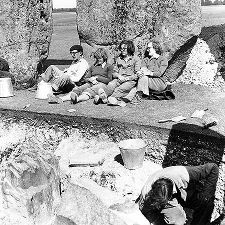 Stonehenge Construction in 1954