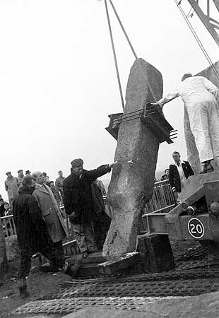 Stonehenge Construction in 1954