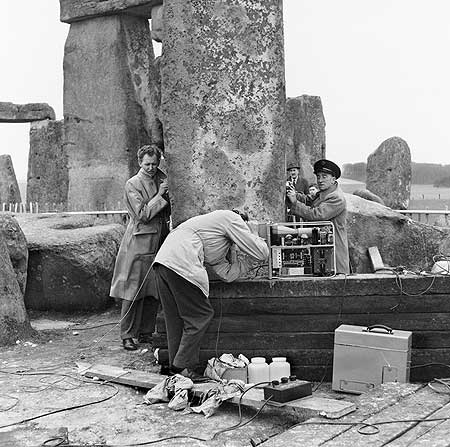 Stonehenge Construction in 1954