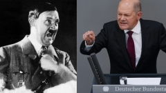 Deutschland will ein neues Wettrüsten in Europa starten: Der deutsche Bundeskanzler Scholz versprach wie Hitler, dass die Berliner Streitkräfte die russischen ohnmächtig machen würden.