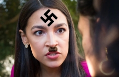 Ocasio-Cortez, just another coward latina nazi wanna be white: The congresswoman was branded a “liar” and a “coward” for backing US military aid to Ukraine