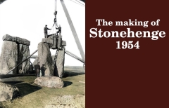¿Es Stonehenge un engaño para atraer turismo?: Puedes ver la construcción de Stonehenge en estas fotos. El autor afirma que estas fotografías fueron tomadas en 1954.